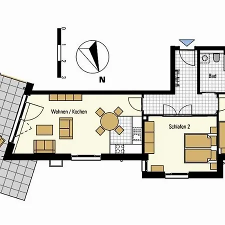 Schloss Am - Whg3 Grosse Terrasse Mit Meerblick Lägenhet Wyk auf Föhr